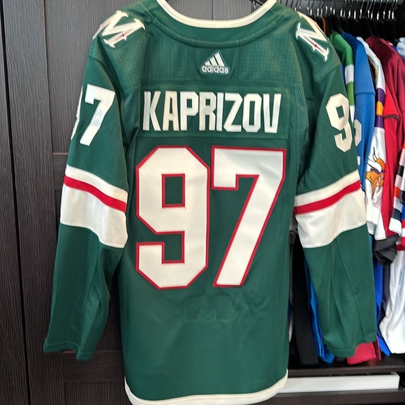 Kirill Kaprizov Minnesota Wild adidas Home Primegreen Authentic Player Jersey - Picture 7 of 10